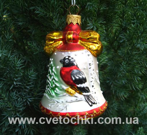 Колокольчик со снегирём