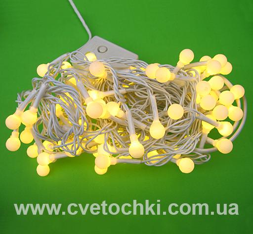 Гирлянда "Шарики" 100 LED белая