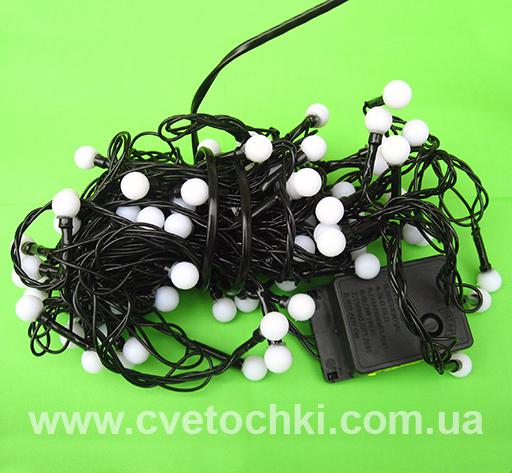 Гирлянда "Шарики" 100 LED мульти (чёрный провод)