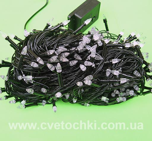 Гирлянда 500 LED мульти (чёрный провод)