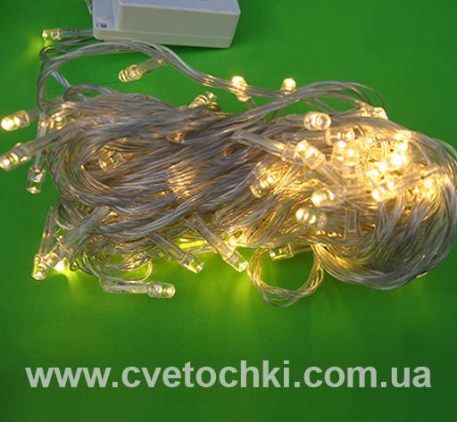 Гирлянда 100 LED жёлтая