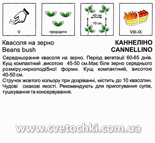 Квасоля «Каннеліно» (10 г), ТМ «Коуел»