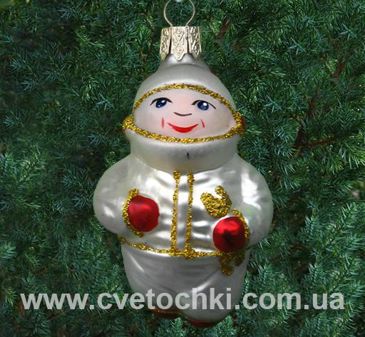 Ялинкова іграшка «Космонавт червоний»