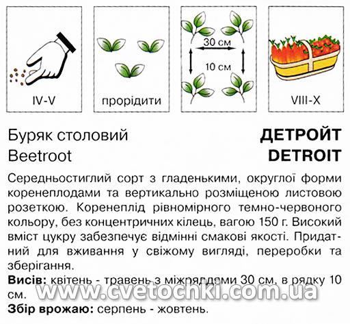 Буряк «Детройт» (15 г), ТМ «Коуел»